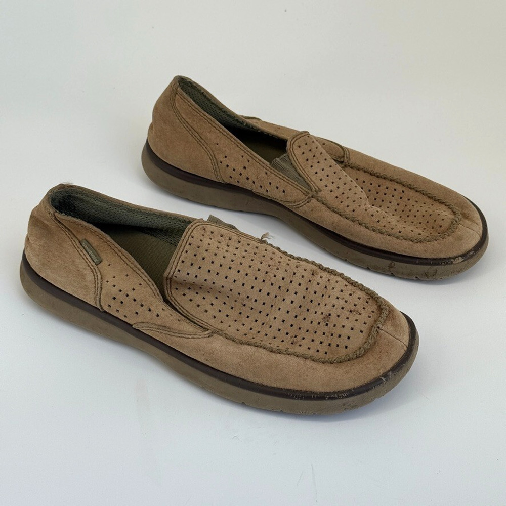 Patagonia Mens Shoes Size 12 Maui Slip On Loafer Perforated Comfort Beige - Picture 2 of 16